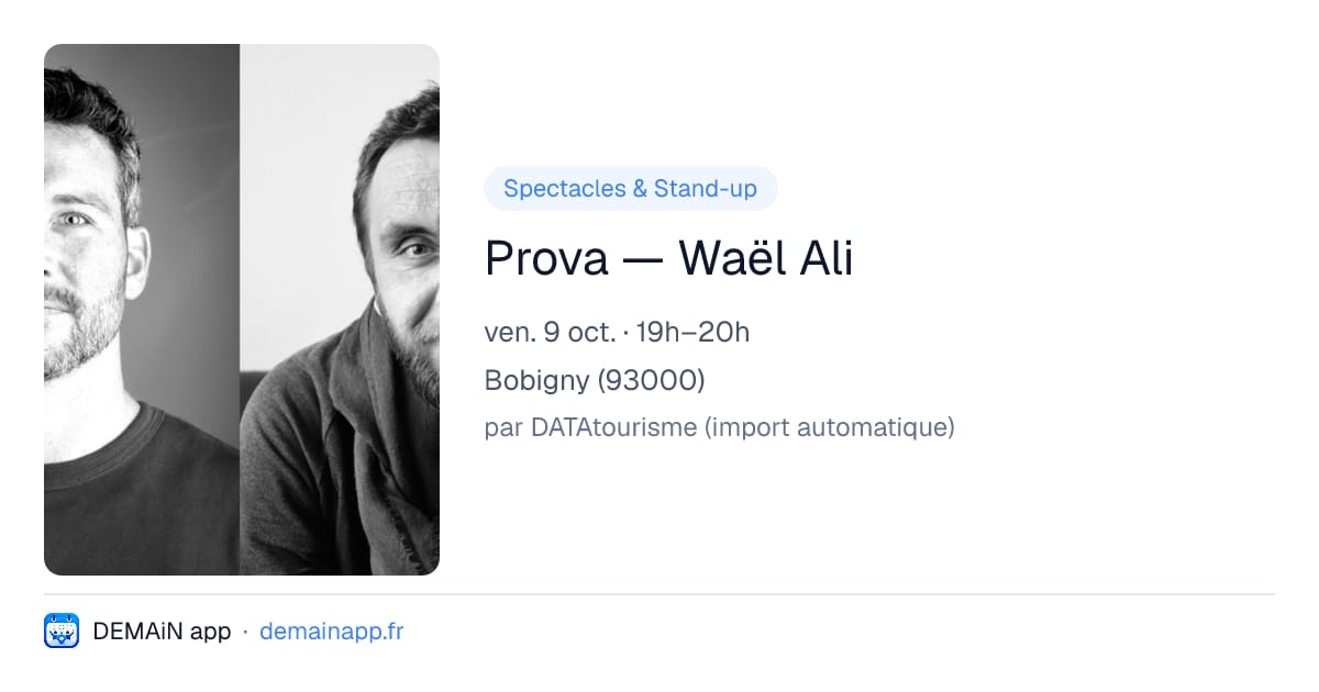 Prova — Waël Ali — Bobigny