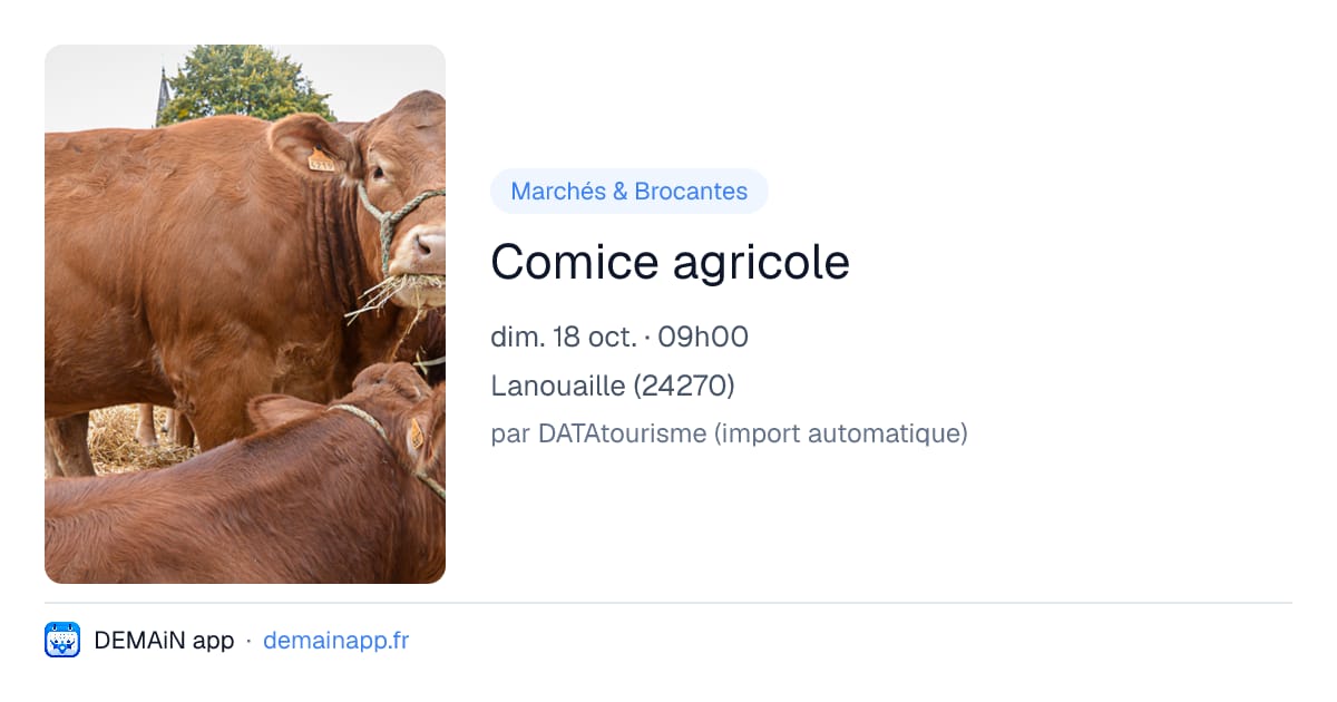 Comice agricole — Lanouaille