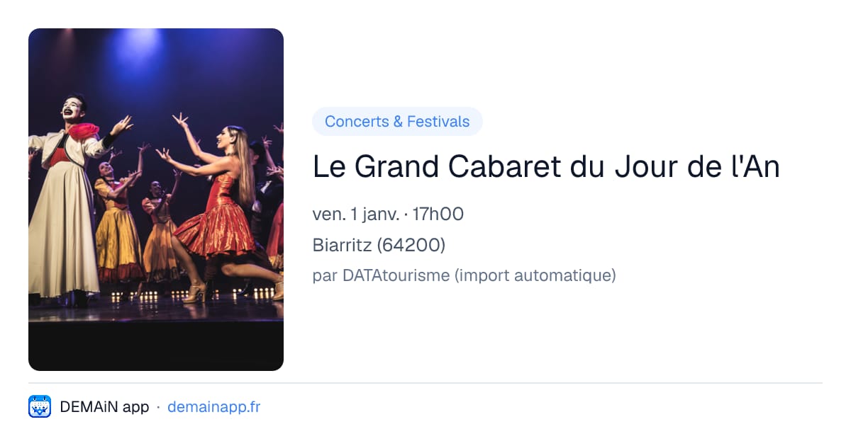 Le Grand Cabaret du Jour de l'An — Biarritz
