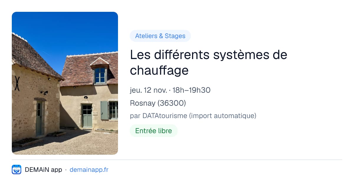 Les différents systèmes de chauffage — Rosnay