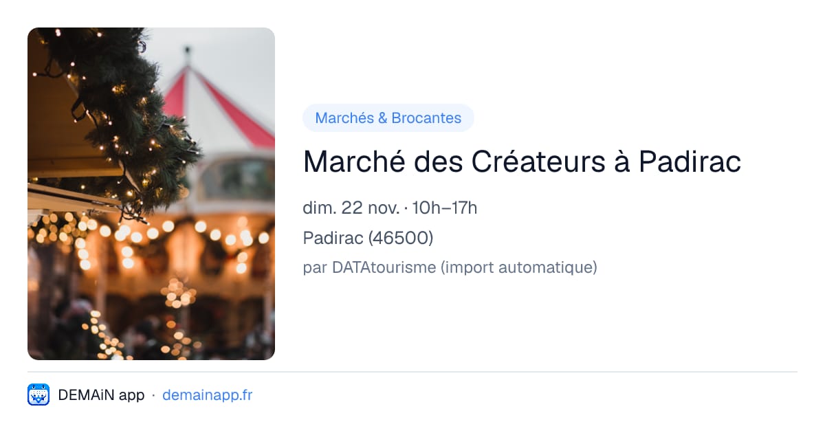 Marché des Créateurs à Padirac — Padirac