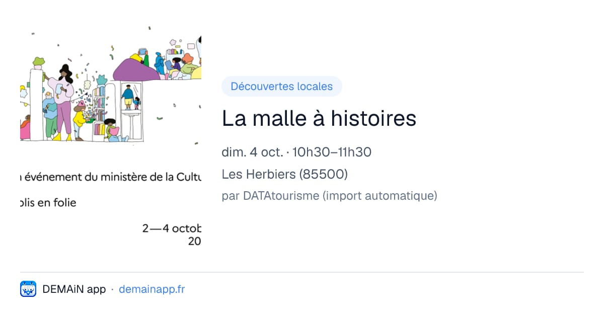 La malle à histoires — Les Herbiers