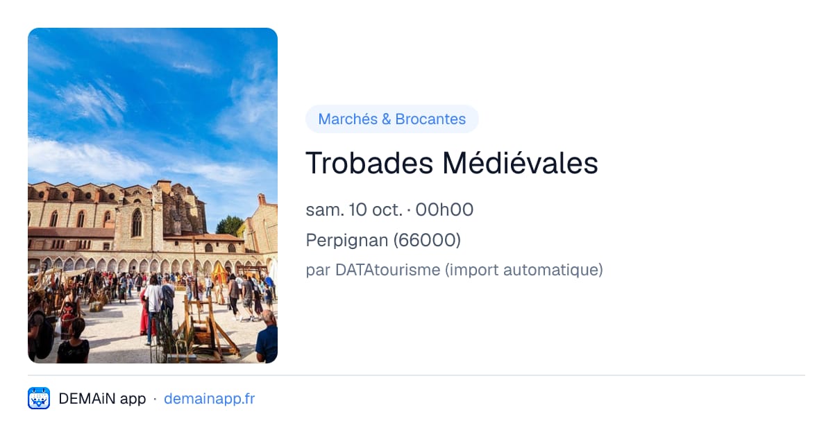 Trobades Médiévales — Perpignan