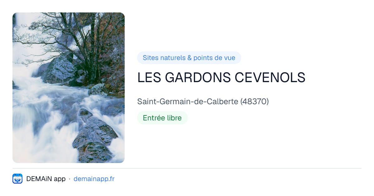 LES GARDONS CEVENOLS — Saint-Germain-de-Calberte