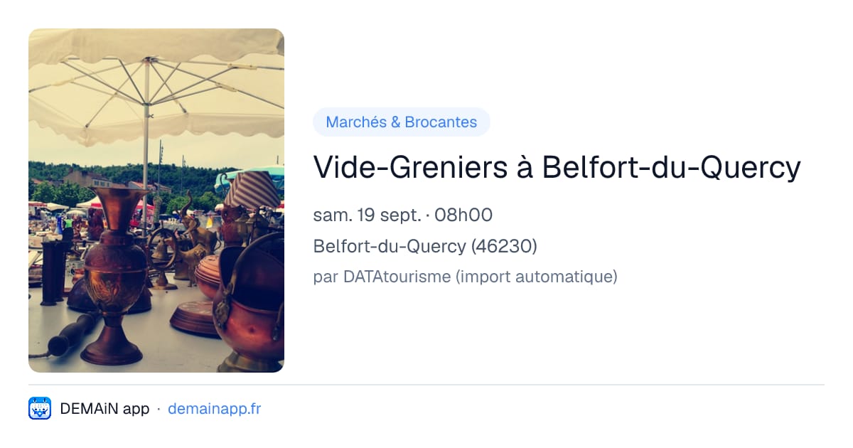 Vide-Greniers à Belfort-du-Quercy — Belfort-du-Quercy