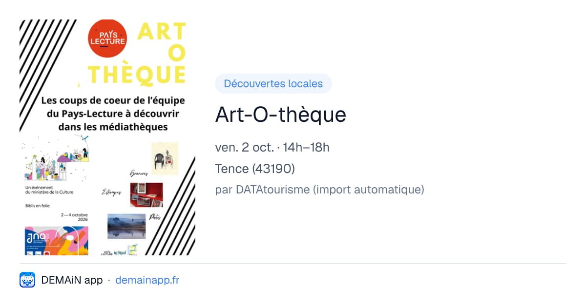 Art-O-thèque — Tence