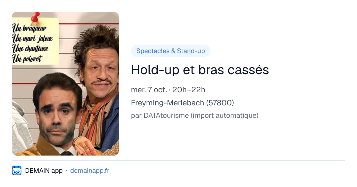 Hold-up et bras cassés — Freyming-Merlebach