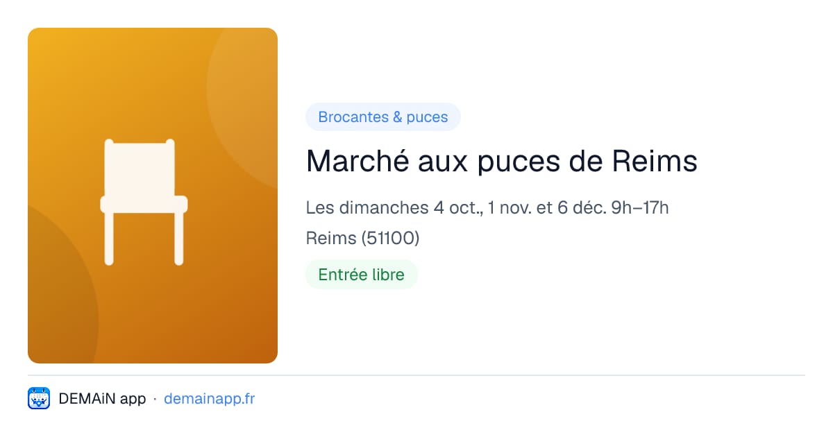 Marché aux puces de Reims — Reims