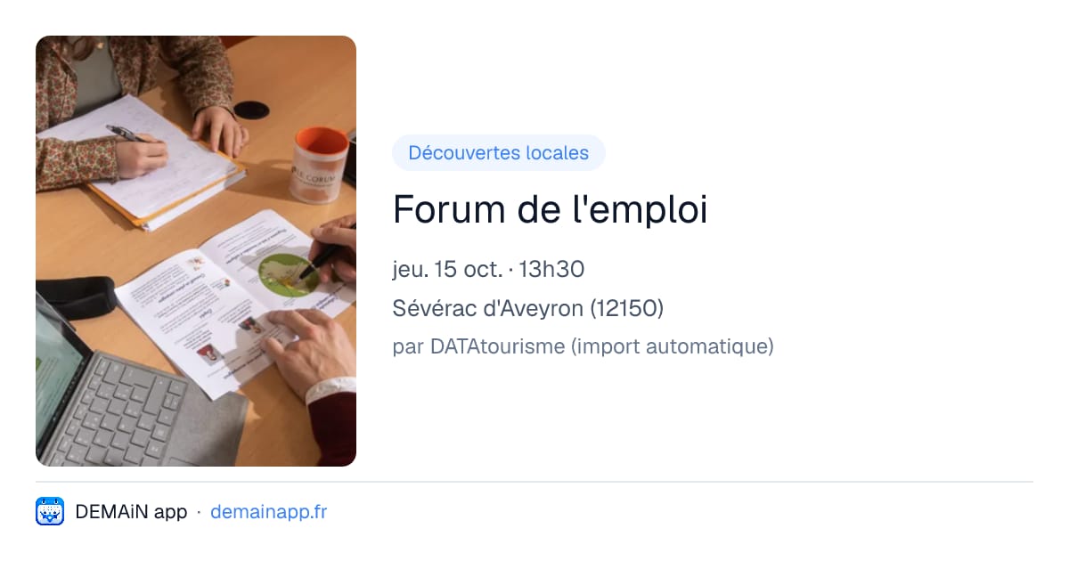 Forum de l'emploi — Sévérac d'Aveyron