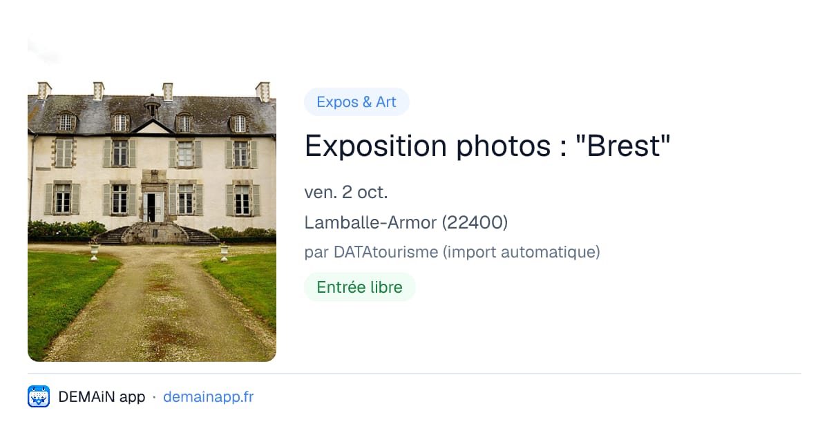 Exposition photos : "Brest" — Lamballe-Armor