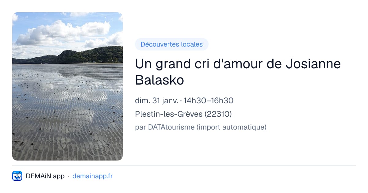 Un grand cri d'amour de Josianne Balasko — Plestin-les-Grèves