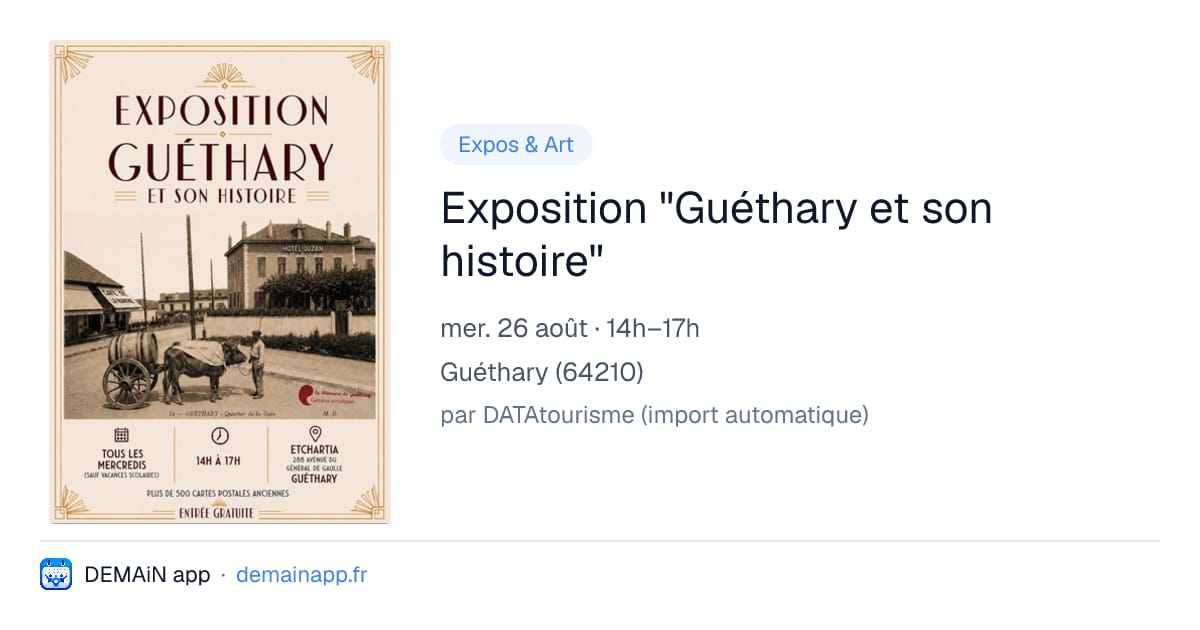 Exposition "Guéthary et son histoire" — Guéthary