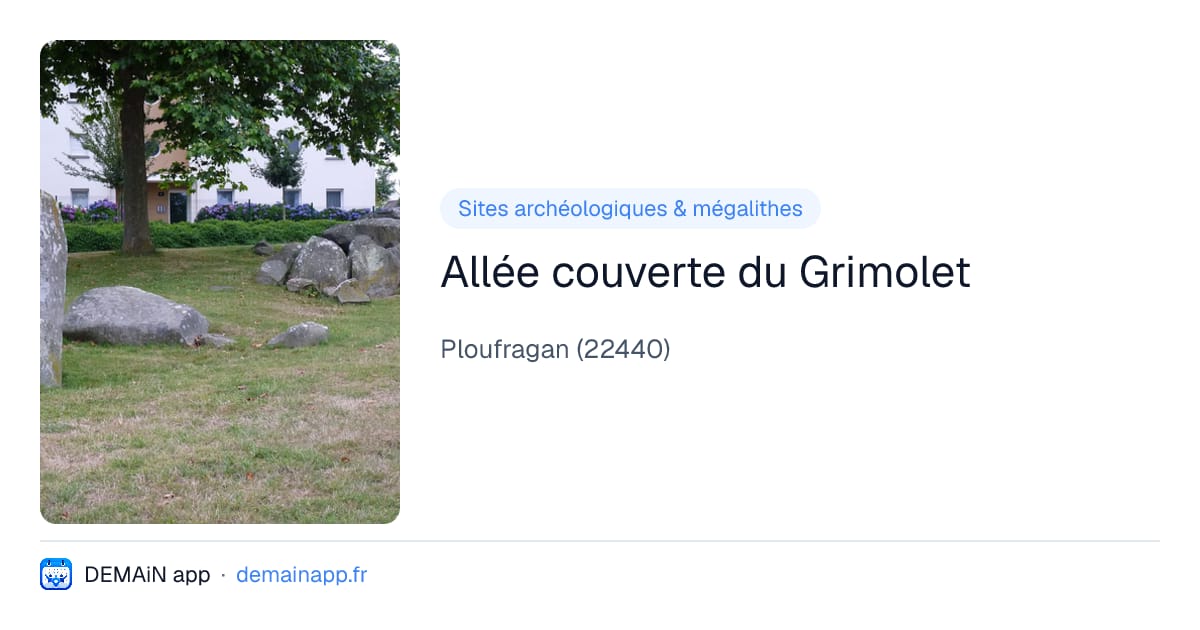 Allée couverte du Grimolet — Ploufragan