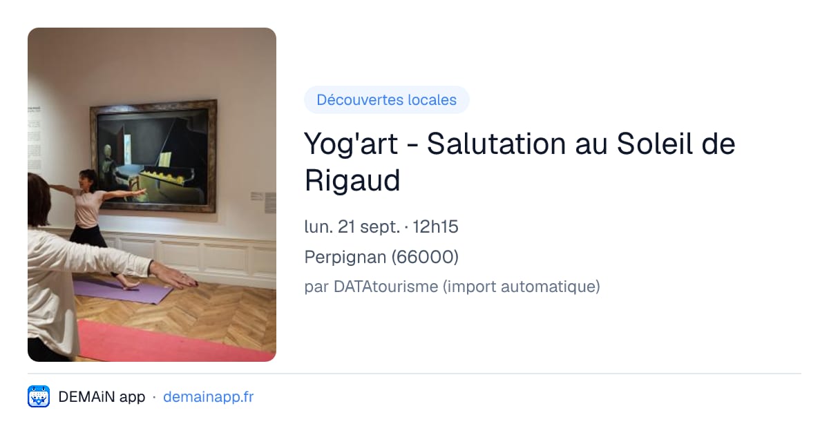 Yog'art - Salutation au Soleil de Rigaud — Perpignan