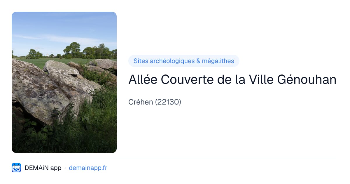 Allée Couverte de la Ville Génouhan — Créhen