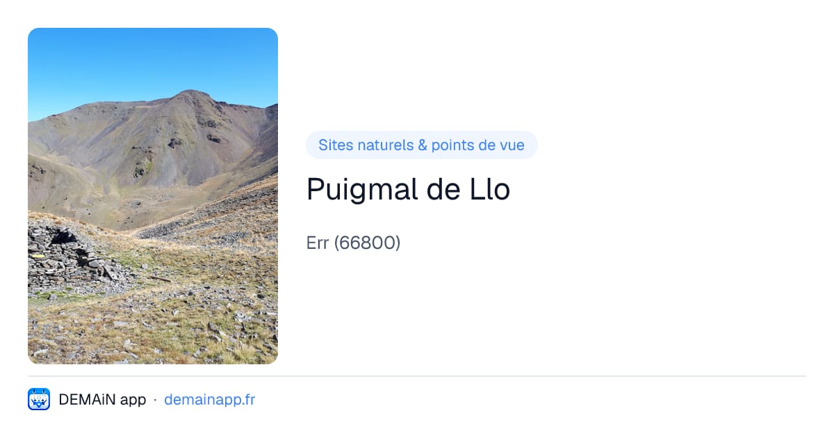 Puigmal de Llo — Err