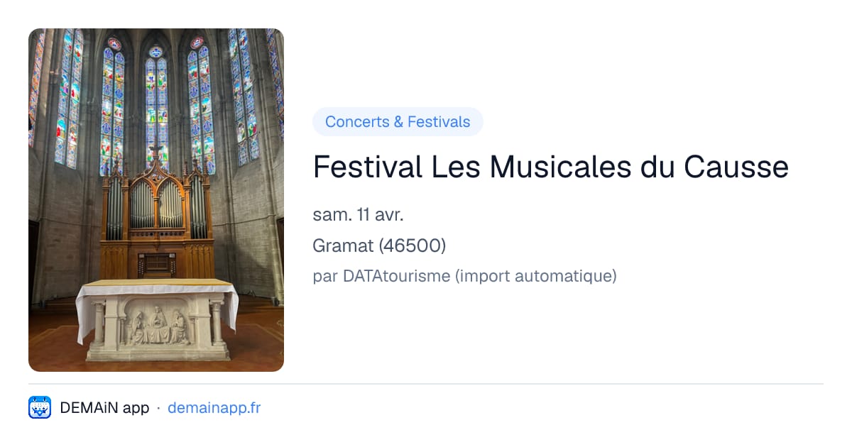 Festival Les Musicales du Causse — Gramat