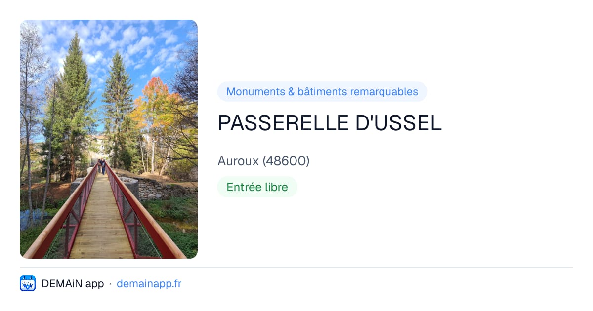 PASSERELLE D'USSEL — Auroux
