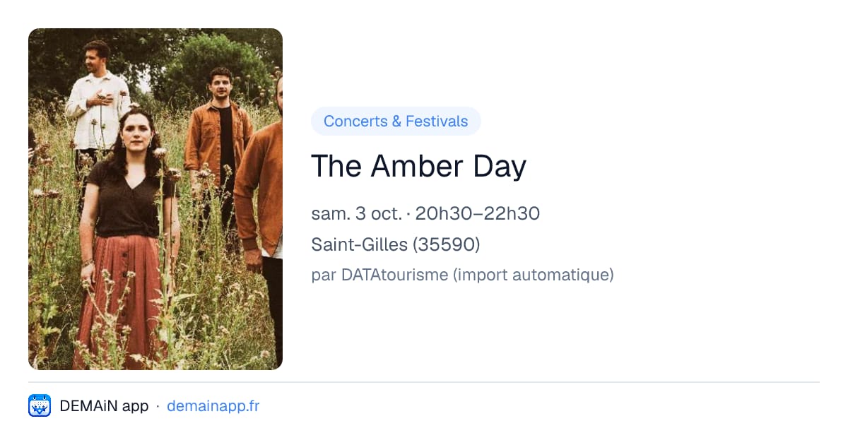 The Amber Day — Saint-Gilles