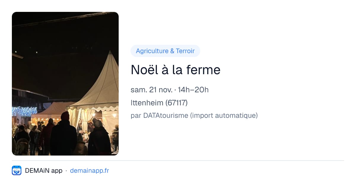 Noël à la ferme — Ittenheim