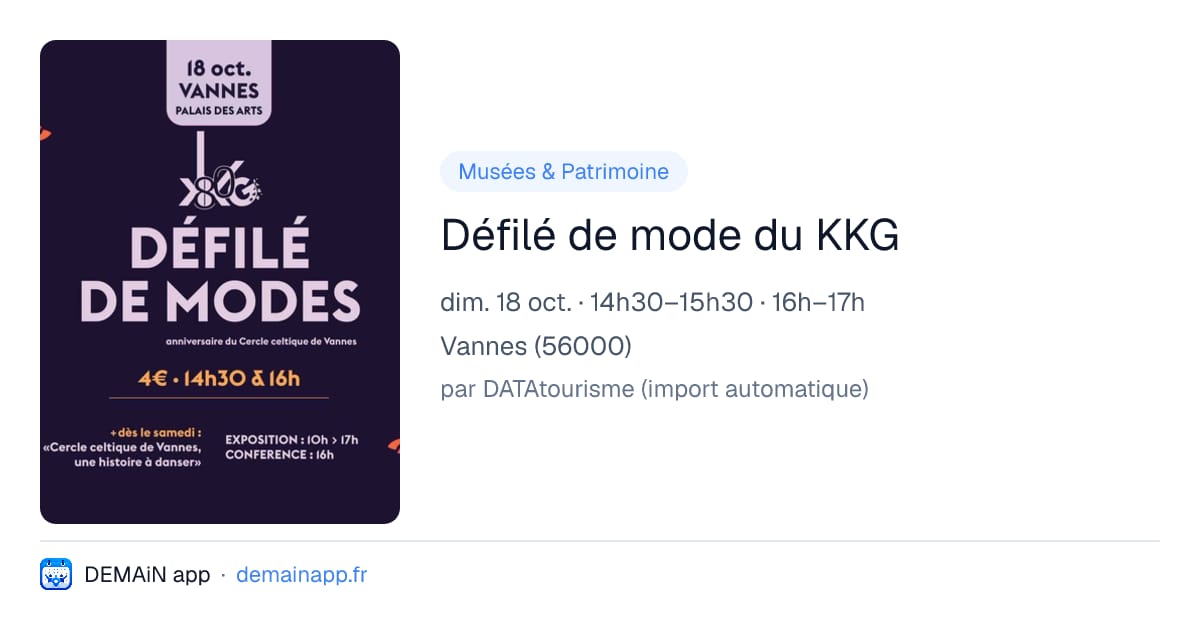 Défilé de mode du KKG — Vannes