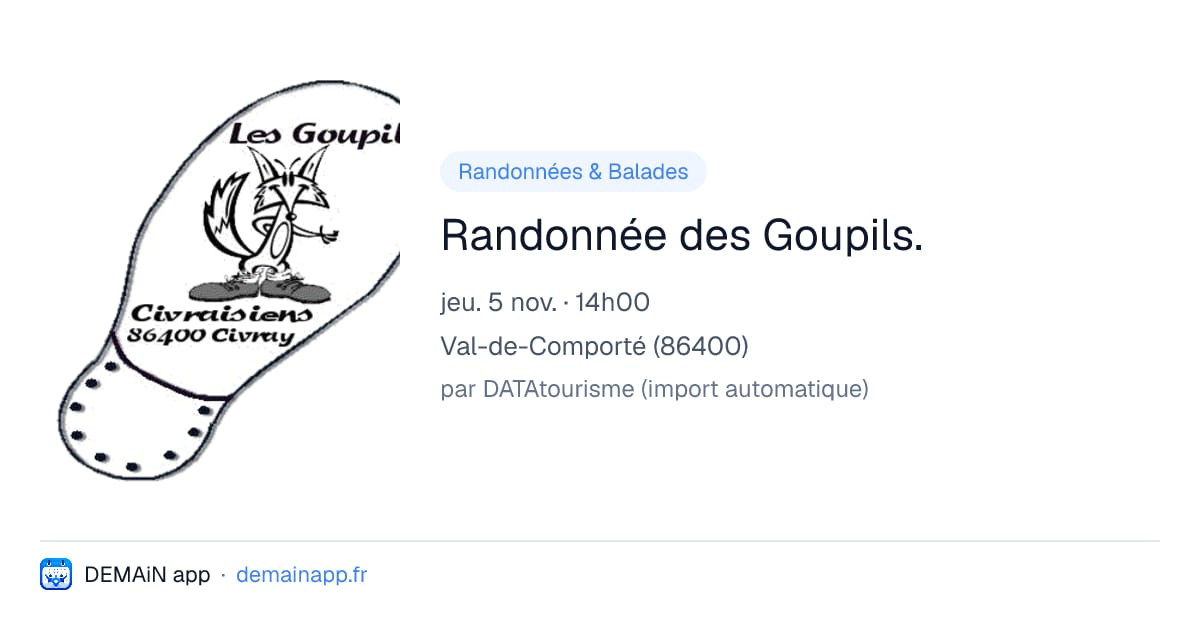 Randonnée des Goupils. — Val-de-Comporté