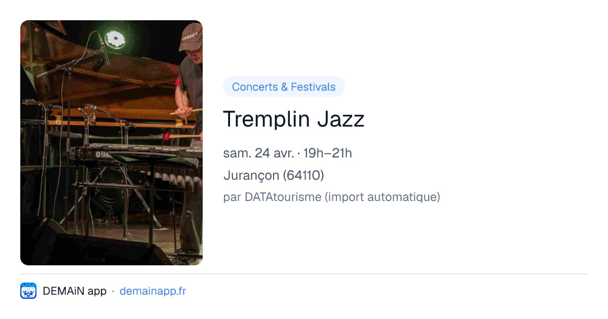 Tremplin Jazz — Jurançon