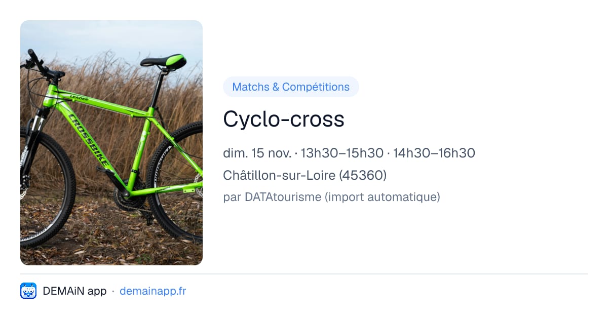 Cyclo-cross — Châtillon-sur-Loire