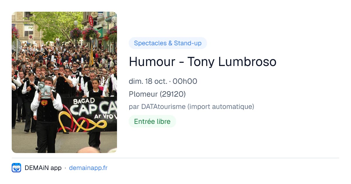 Humour - Tony Lumbroso — Plomeur