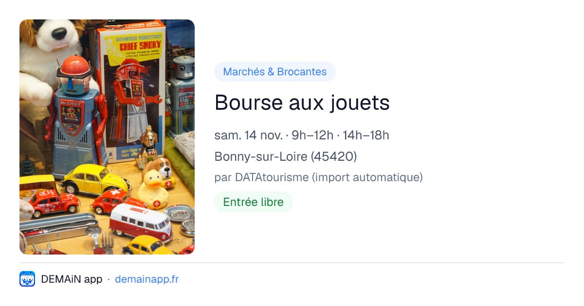 Bourse aux jouets — Bonny-sur-Loire