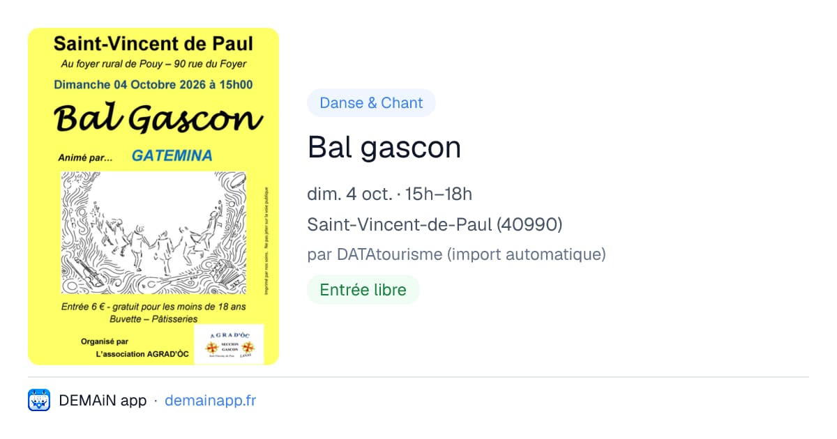 Bal gascon — Saint-Vincent-de-Paul