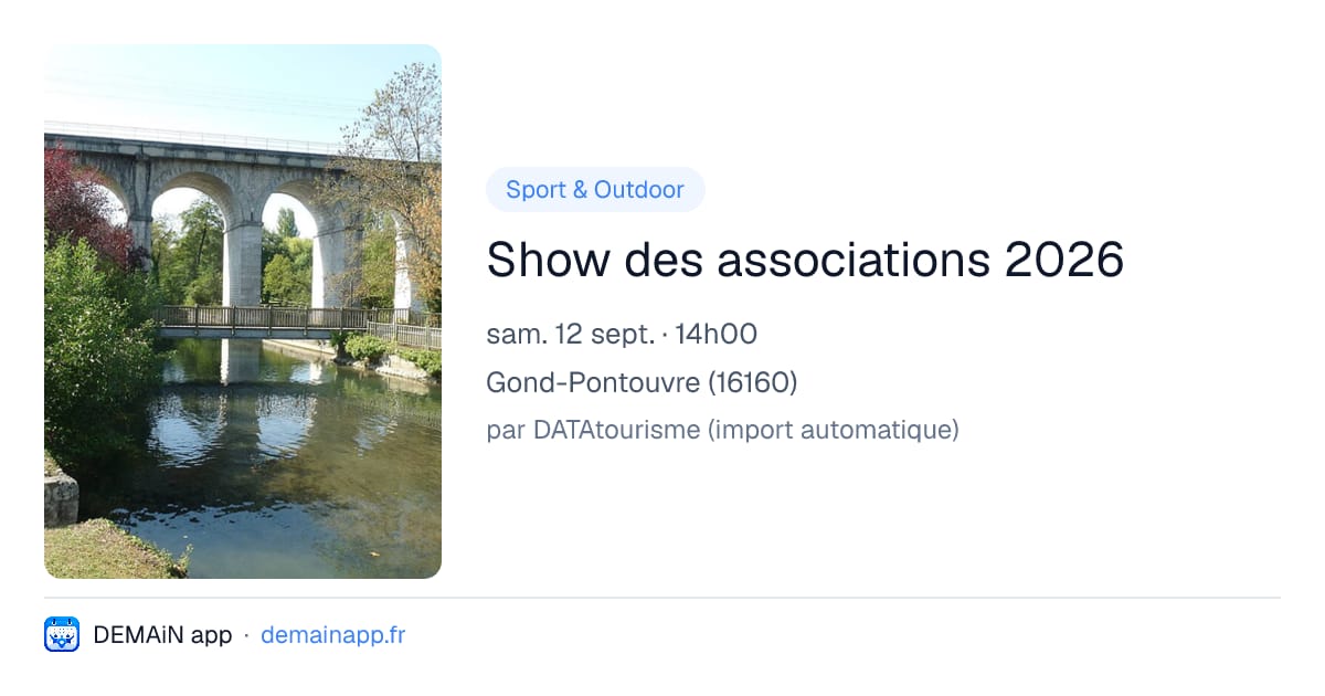 Show des associations 2026 — Gond-Pontouvre