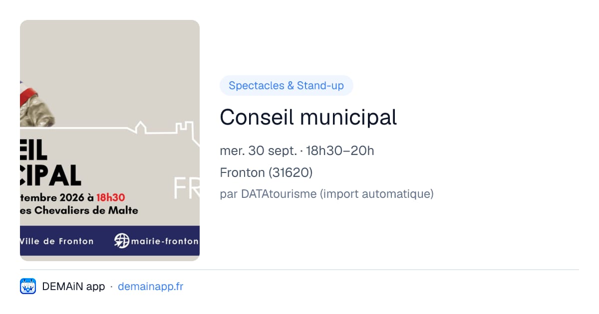 Conseil municipal — Fronton
