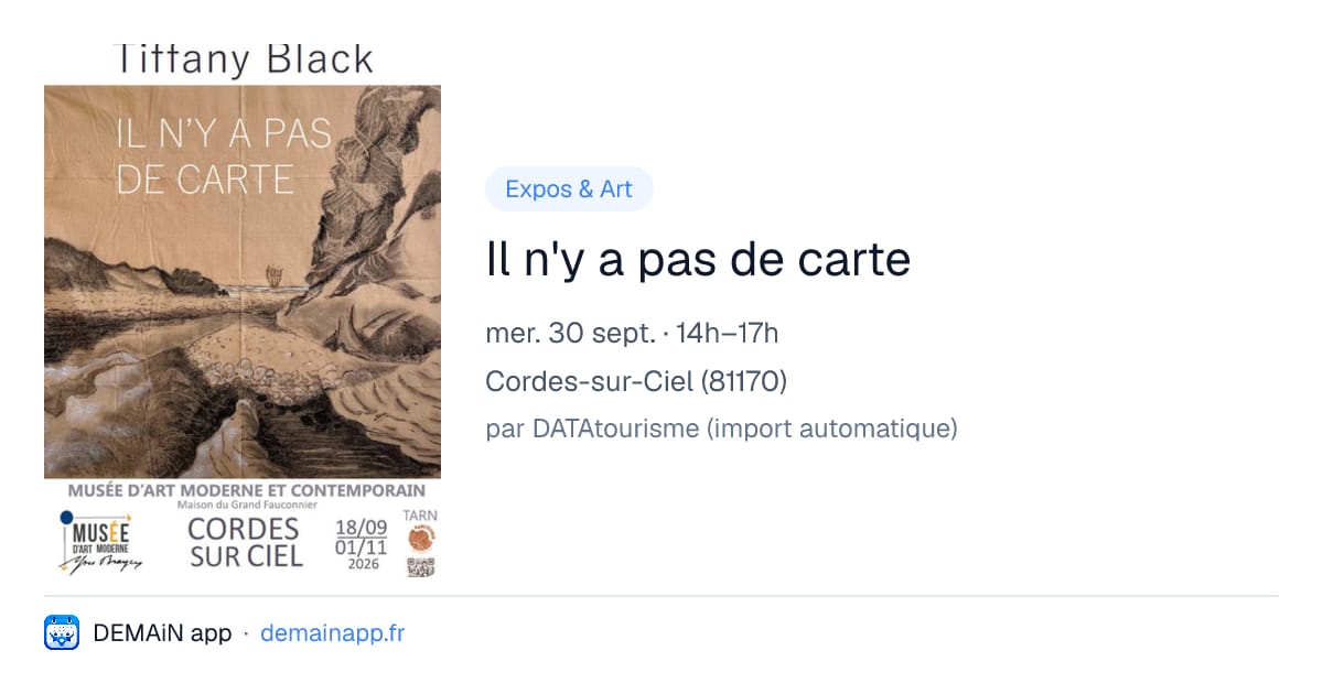 Il n'y a pas de carte — Cordes-sur-Ciel