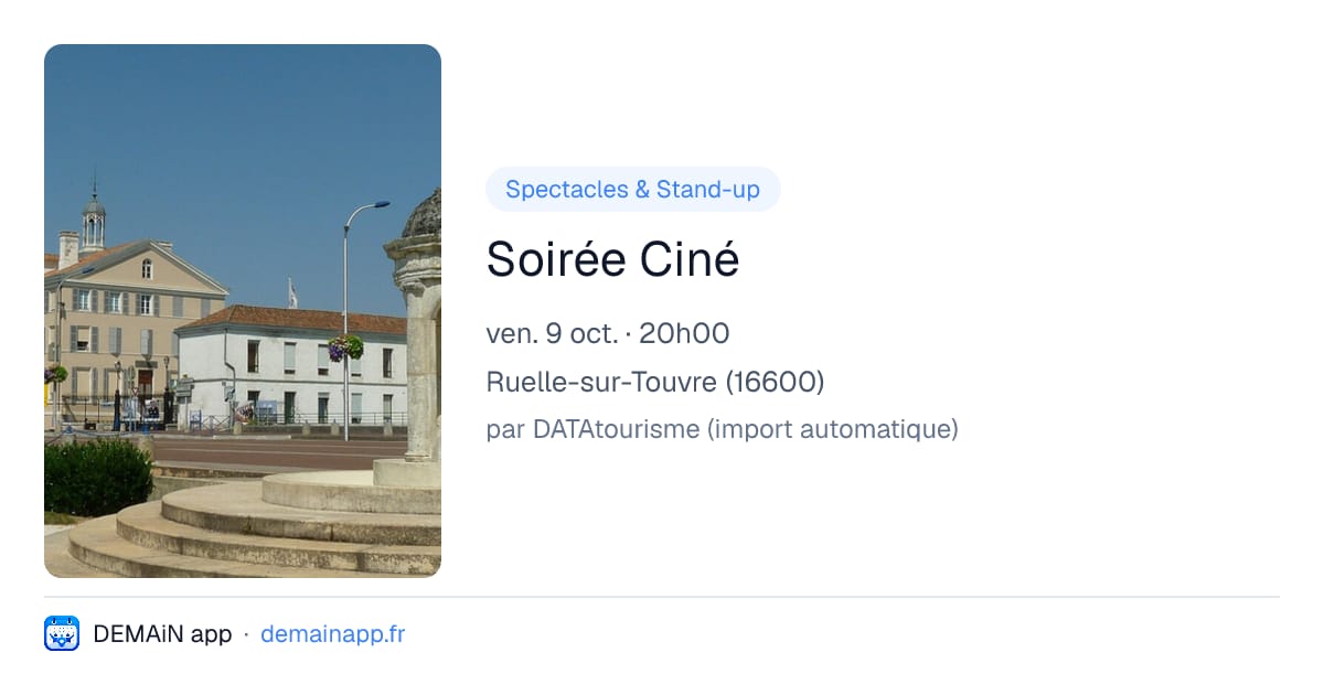 Soirée Ciné — Ruelle-sur-Touvre