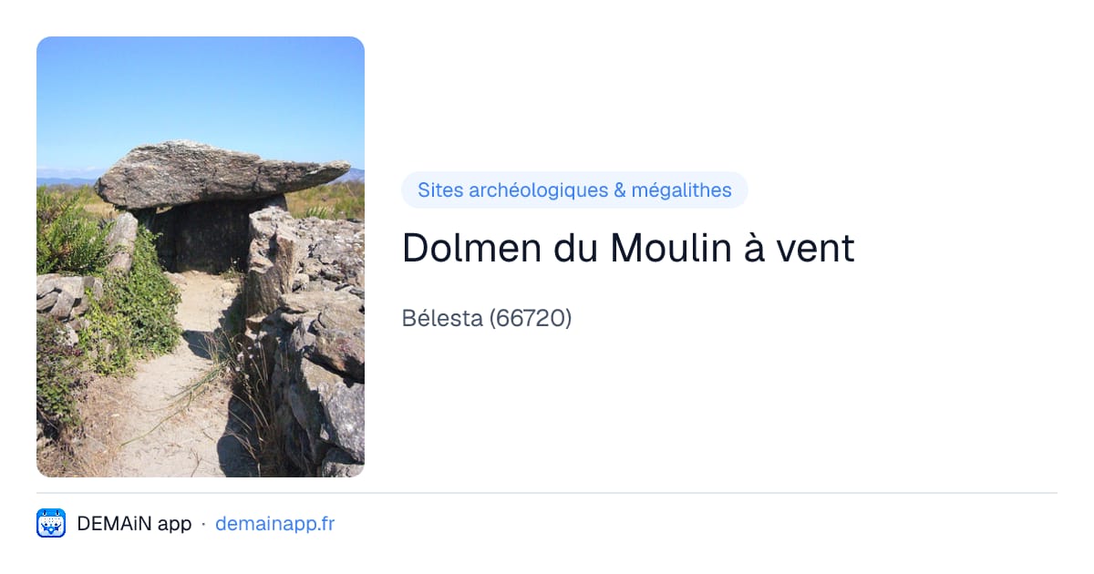 Dolmen du Moulin à vent — Bélesta