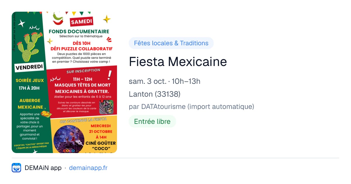 Fiesta Mexicaine — Lanton