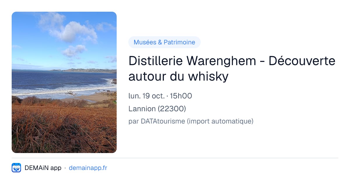 Distillerie Warenghem - Découverte autour du whisky — Lannion