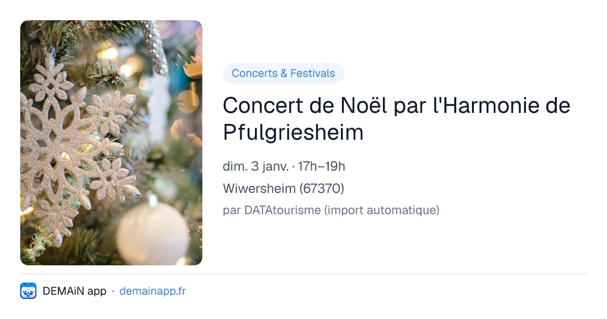 Concert de Noël par l'Harmonie de Pfulgriesheim — Wiwersheim