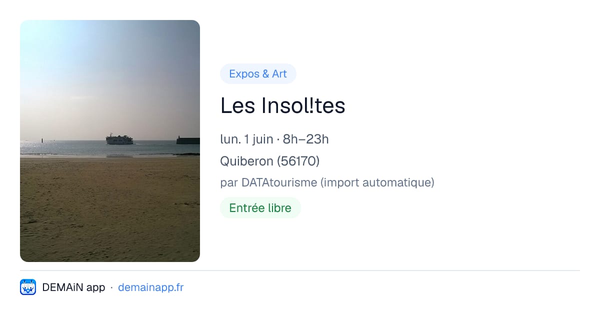 Les Insol!tes — Quiberon