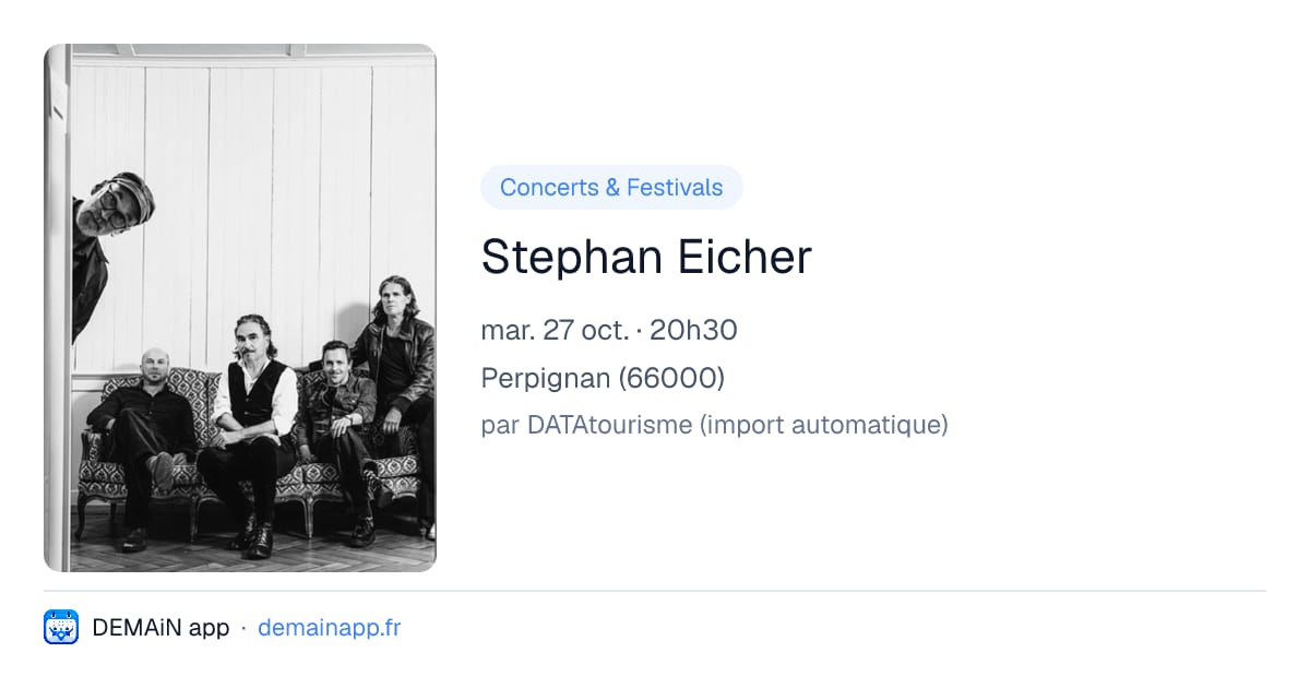 Stephan Eicher — Perpignan