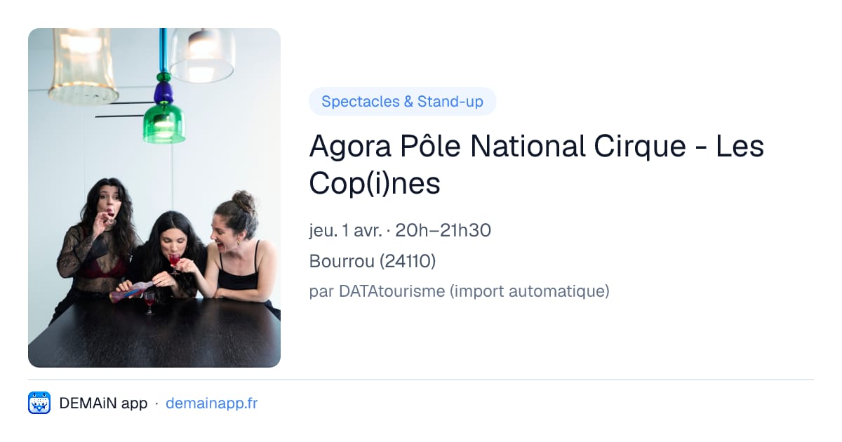 Agora Pôle National Cirque - Les Cop(i)nes — Bourrou