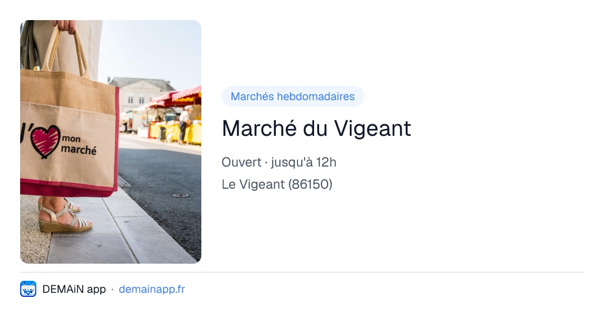 Marché du Vigeant — Le Vigeant