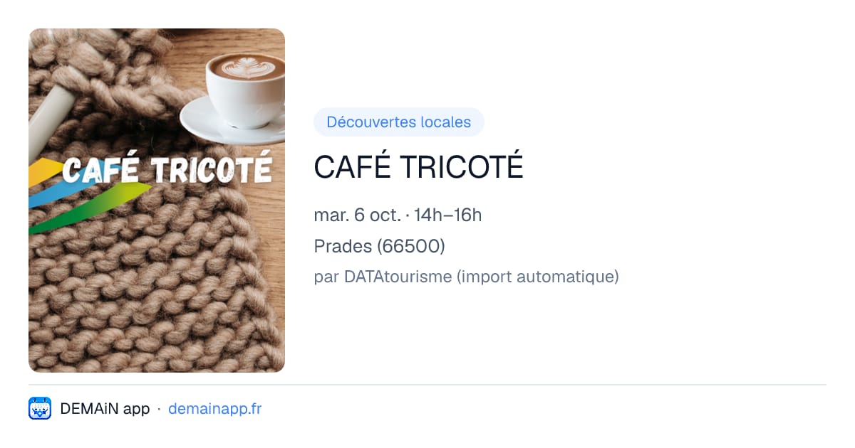 CAFÉ TRICOTÉ — Prades