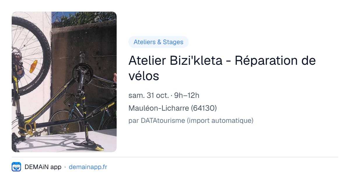 Atelier Bizi'kleta - Réparation de vélos — Mauléon-Licharre