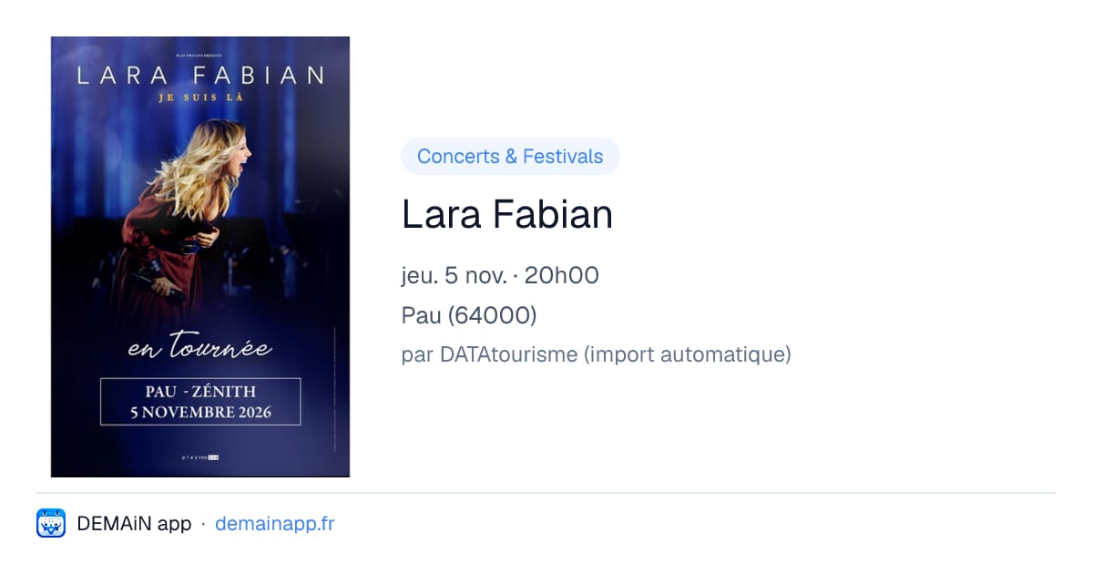 Lara Fabian — Pau