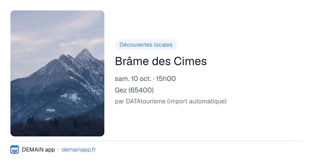 Brâme des Cimes — Gez
