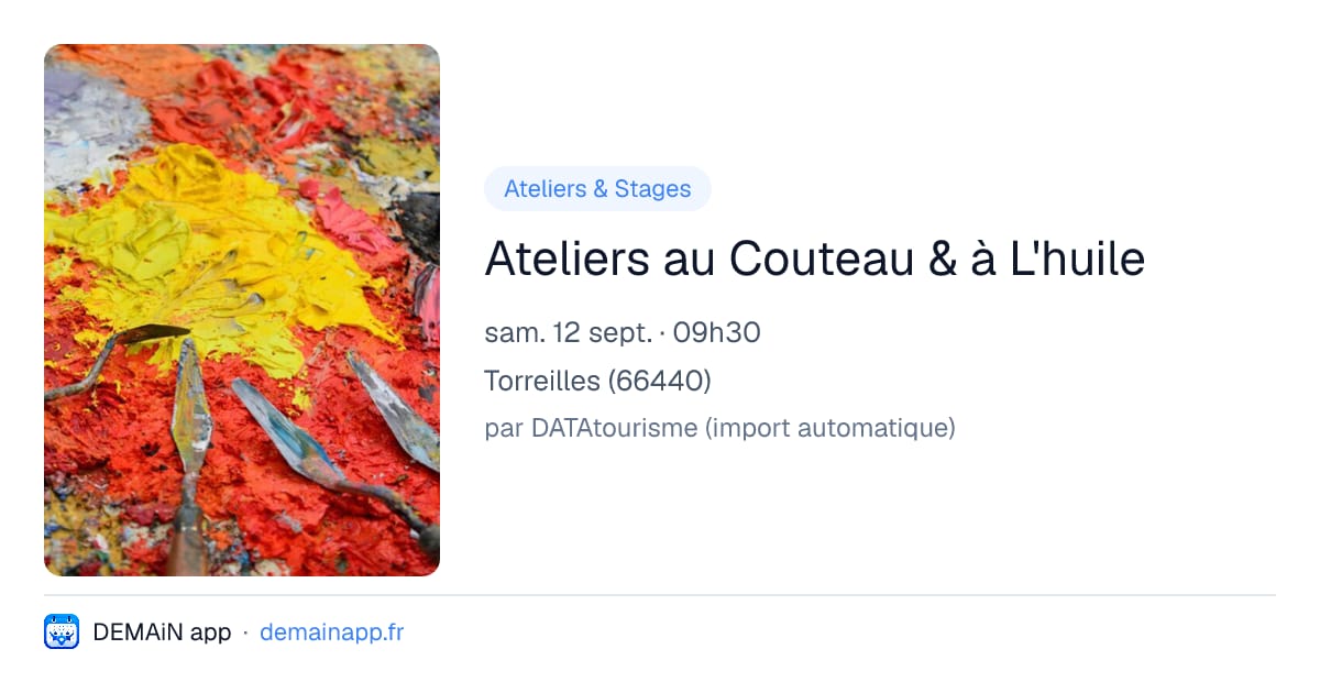 Ateliers au Couteau & à L'huile — Torreilles