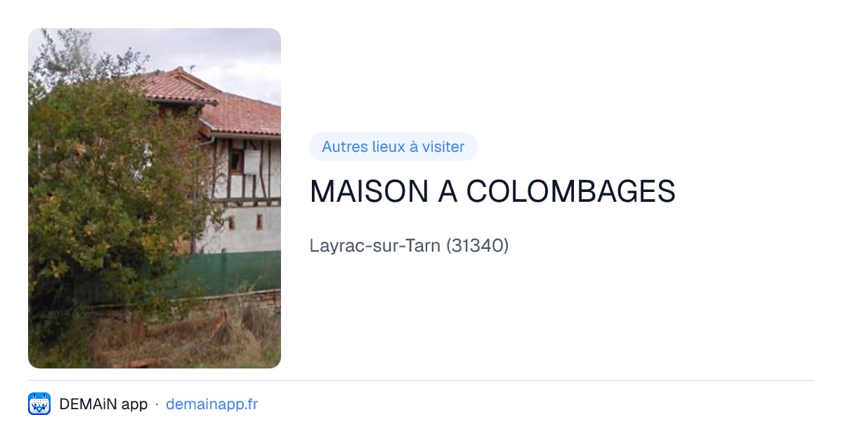 MAISON A COLOMBAGES — Layrac-sur-Tarn