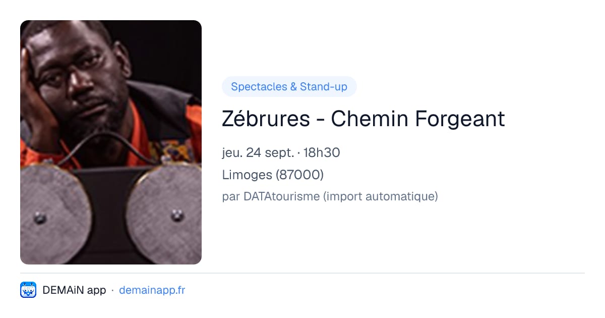 Zébrures - Chemin Forgeant — Limoges